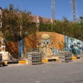 Kolorowa ściana w Hurghadzie
