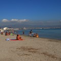 Plaża w Poetto - jakieś 20 minut autobusem od centrum Cagliari