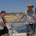 Ja z Małgosią przy plaży Melieha Bay - och jak tam pięknie wiało jpg