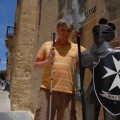 Ja z rycerzem maltańskim w Mdinie